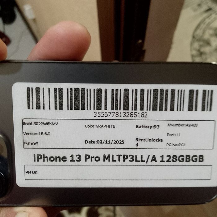 iPhone 13pro отлично состояние ёмкость 93