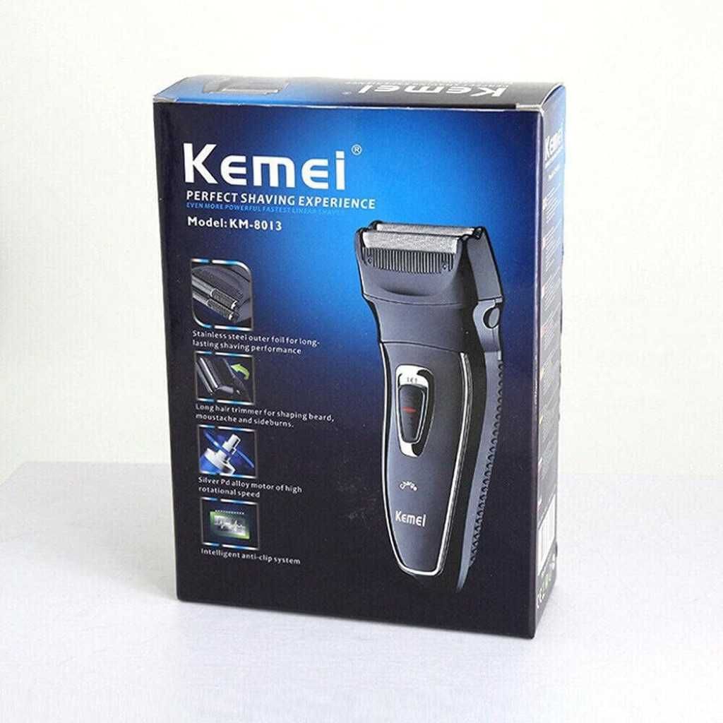 Тример за мъже Kemei KM-8013 с миеща се глава, Черен