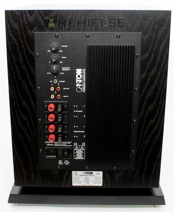 Vand subwoofer Canton, Mission, Piega