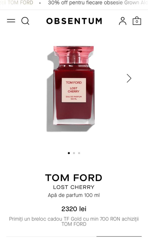 Tom Ford parfum Lost Cherry