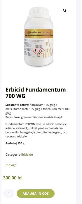 Pachet Erbicid Innvigo Fundamentum 700 WG
