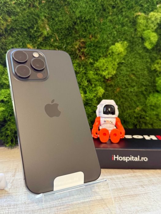 iPhone 15 Pro Max Black Titanium 256GB 100% Baterie Neactivat #7028
