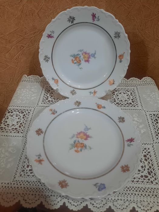 Старая KAHLA, красивые, десертные тарелочки (d-17,5см), б/у с незначит