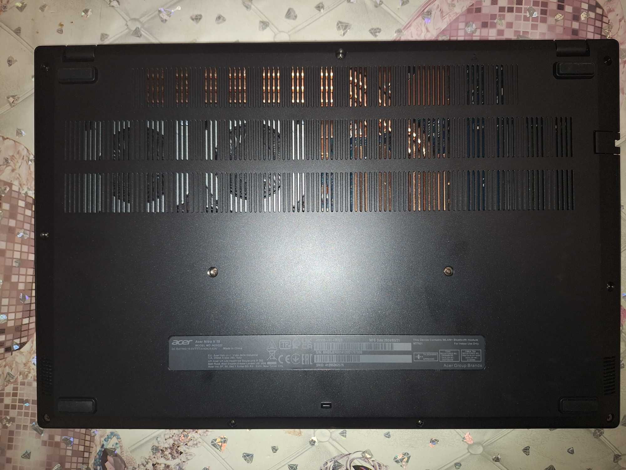 Ноутбук Acer nitro Ryzen5-7535HS Cpu 3.30 Ghz (6-х ядер+6п) в идеале