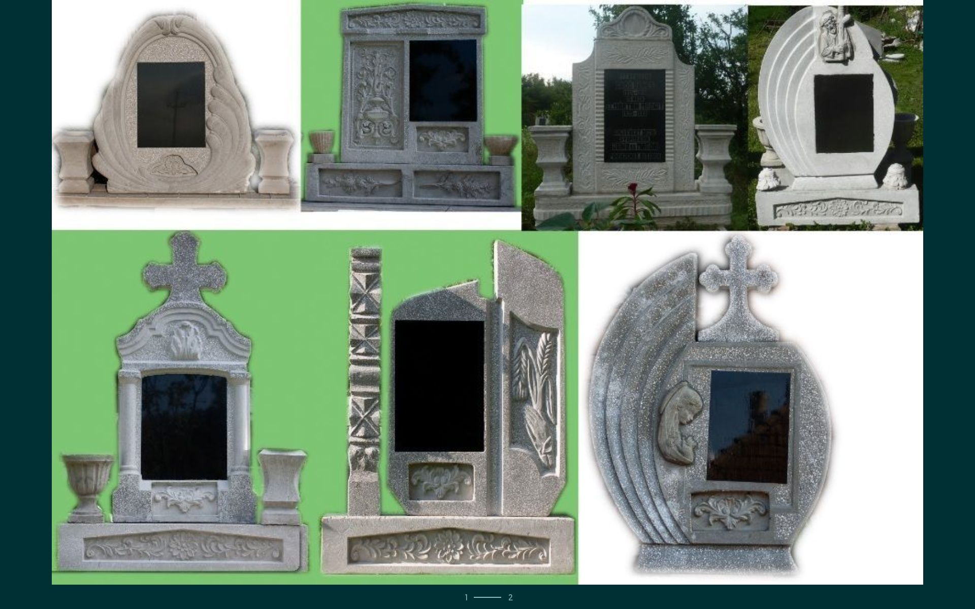 Vând matrițe pentru monumente funerare, postamente şi cadre.