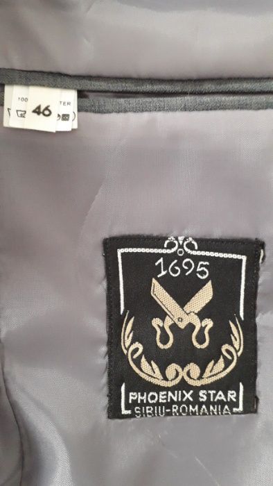 Costum barbatesc gri 46