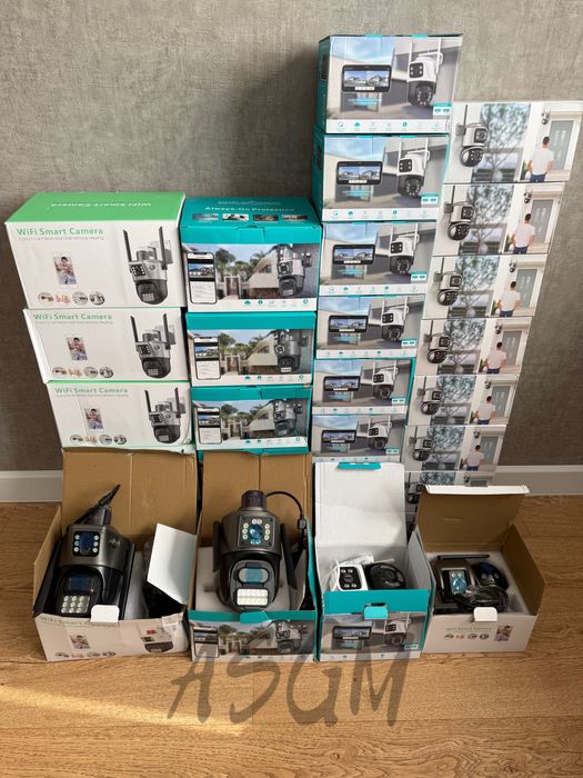 Smart Wi-Fi Камера видеонаблюдения уличная с двумя объективами