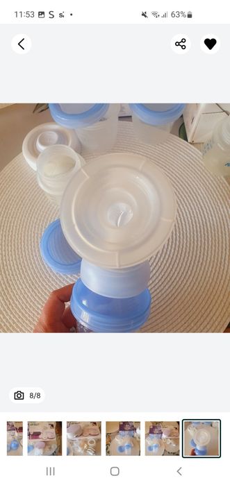 1 Pompa electrica+ pompa manuala  philips avent 2in1