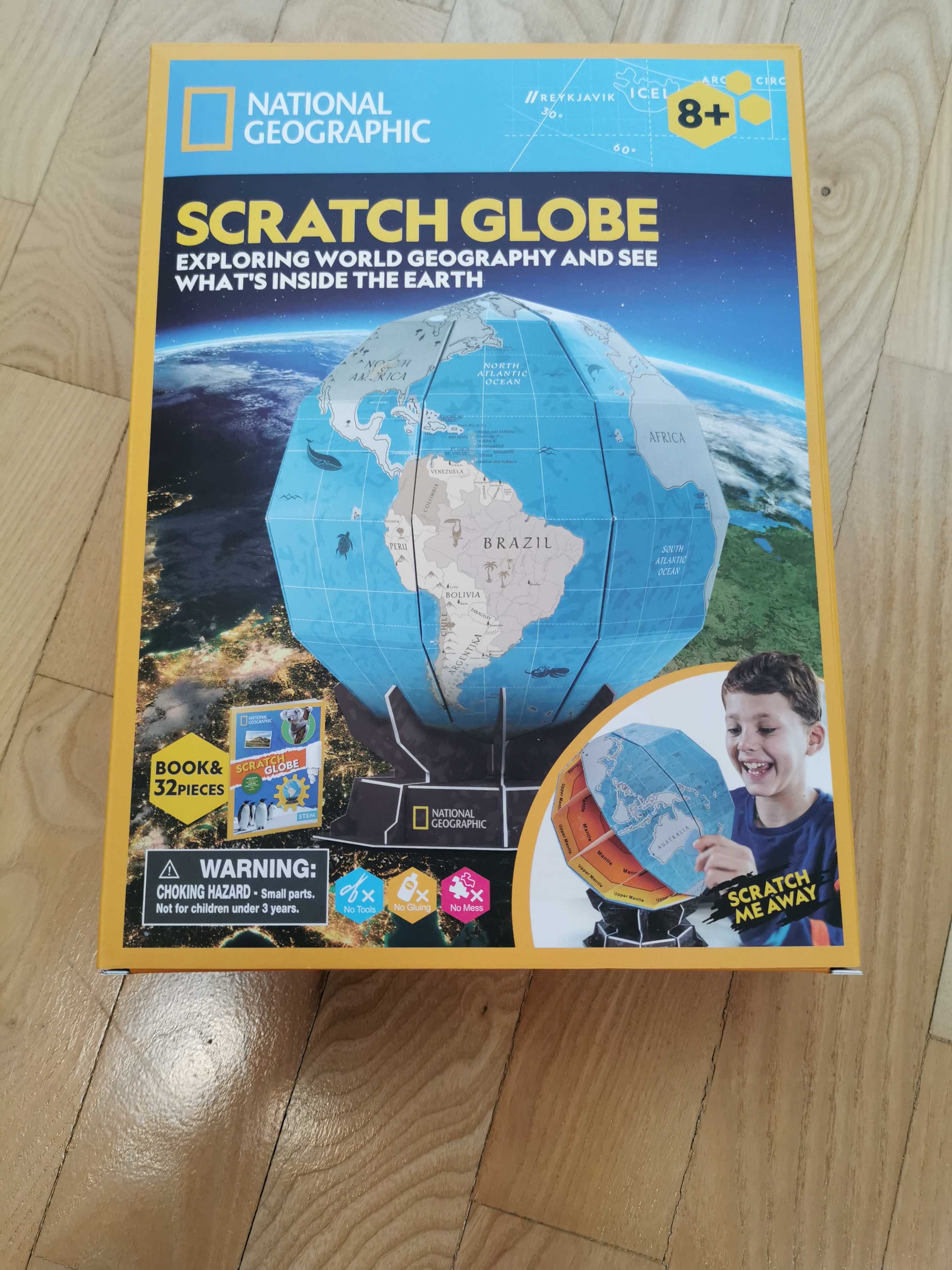 3D пъзел scratch globe