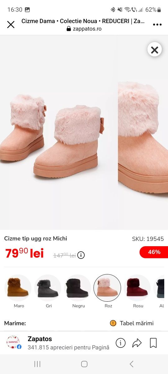 Botine dama cu platformă