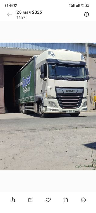 DAF XF EURO 6 – ПАРАВОЗ + прицеп Сотилади