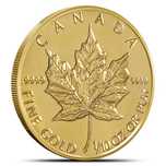 Moneda de Aur Canadian Gold Maple Leaf 2013 1/10 oz