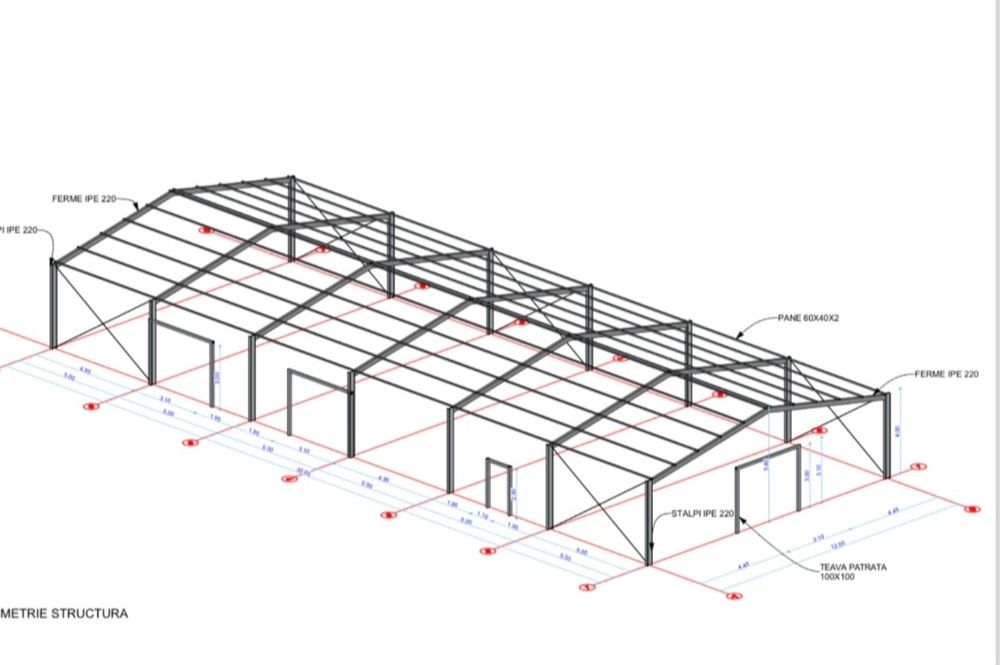 OfertA la structuri din metal doar 38 de euro mp