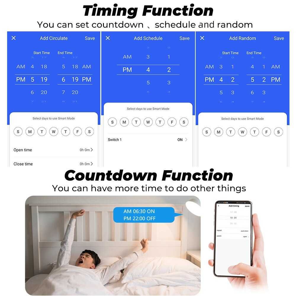 Wi-Fi Smart контакт Tuya, 16A. Българско упътване