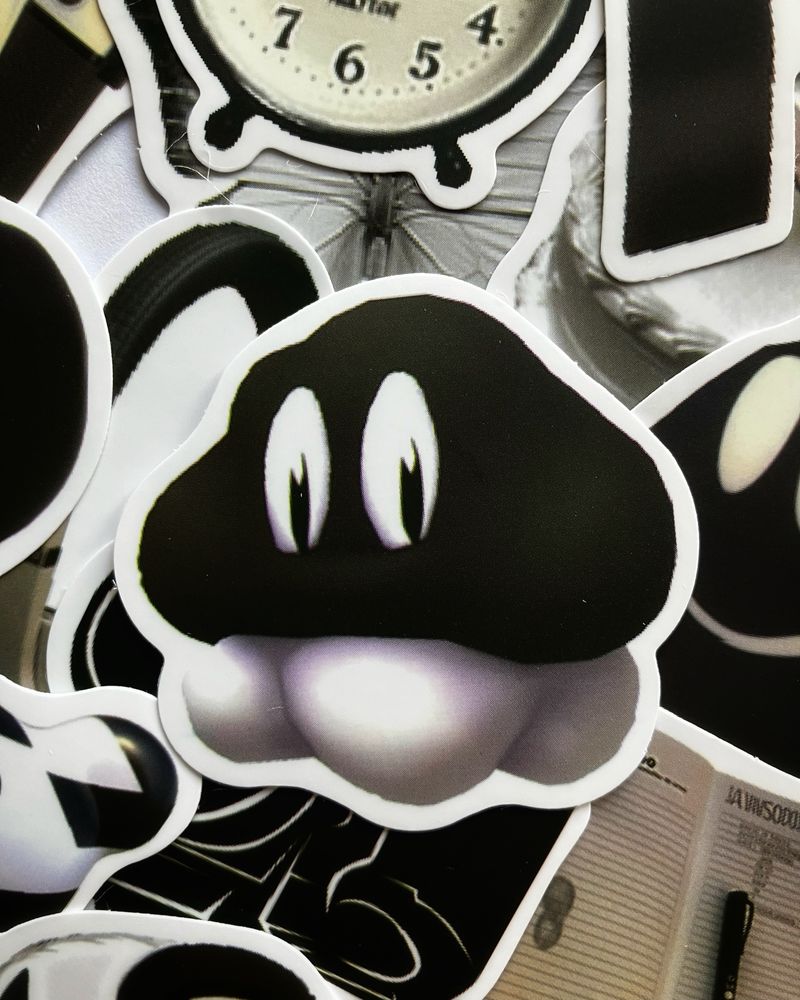 Черно бели стикери/ Black and white stickers