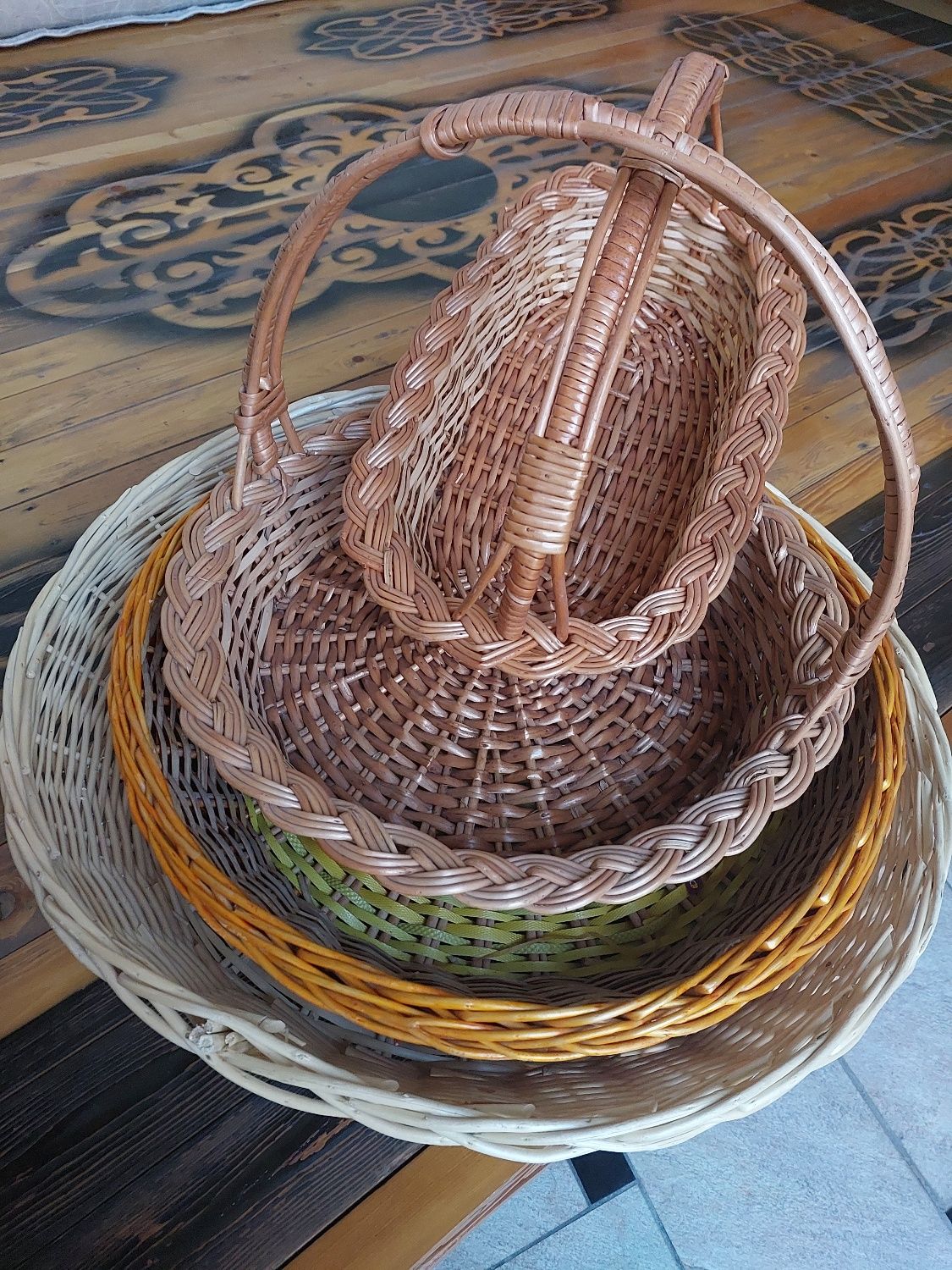 Корзины из бамбука сават