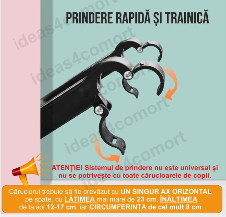 Adaptor carucior al doilea copil 3-7 ani, remorca carucior, platforma