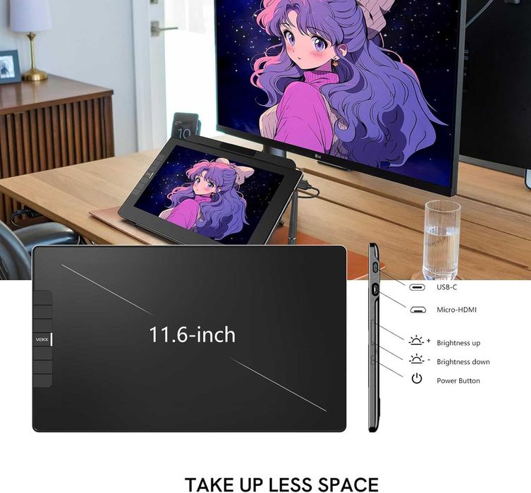 Tableta Grafica Veikk Display VK1200-V2 Negru