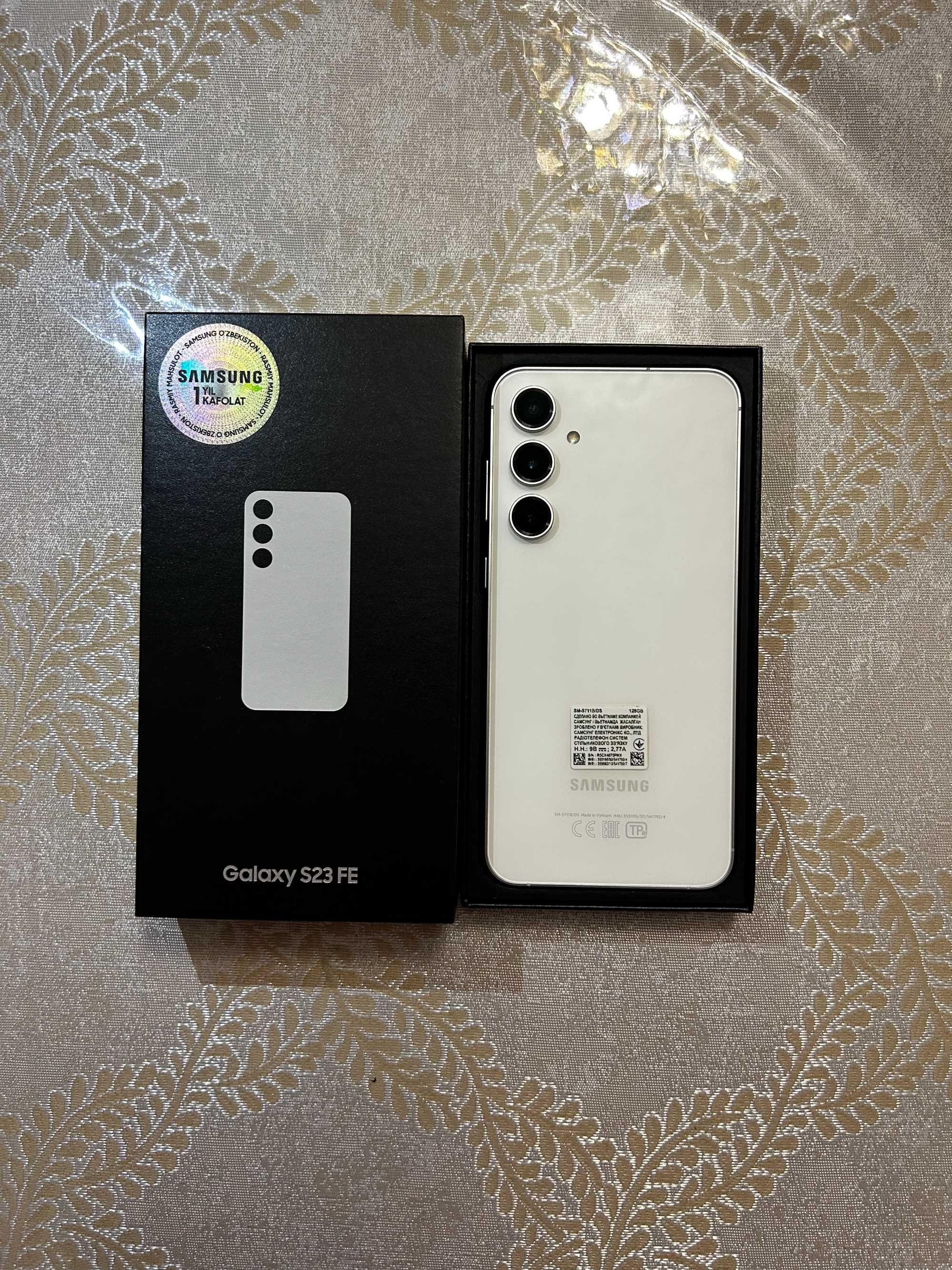 Samsung S 23 FE 128 GB Vietnam. Каробка.