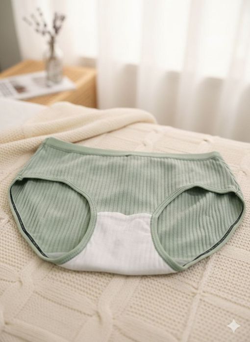 Женские трусики в рубчик комплект 7шт M и L  Ayollar ichki kiyimlari