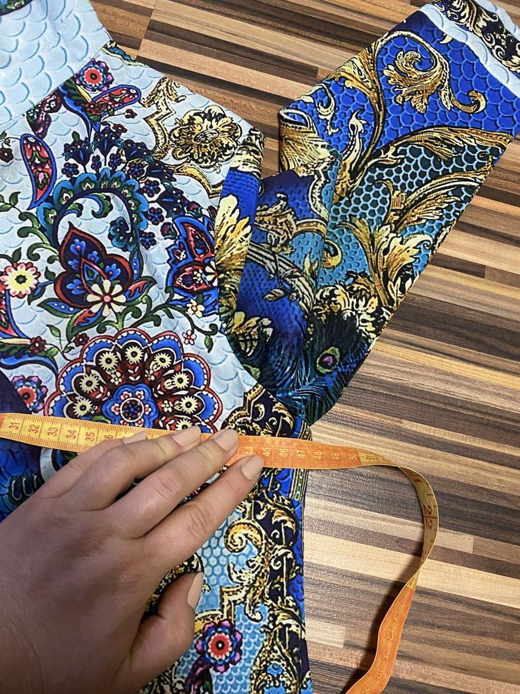 Compleu / set femei satin imprimeu D&G