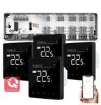 Automatizare Incalzire Pardoseala Q10, 8 zone, 4 Termostate cu fir Q40