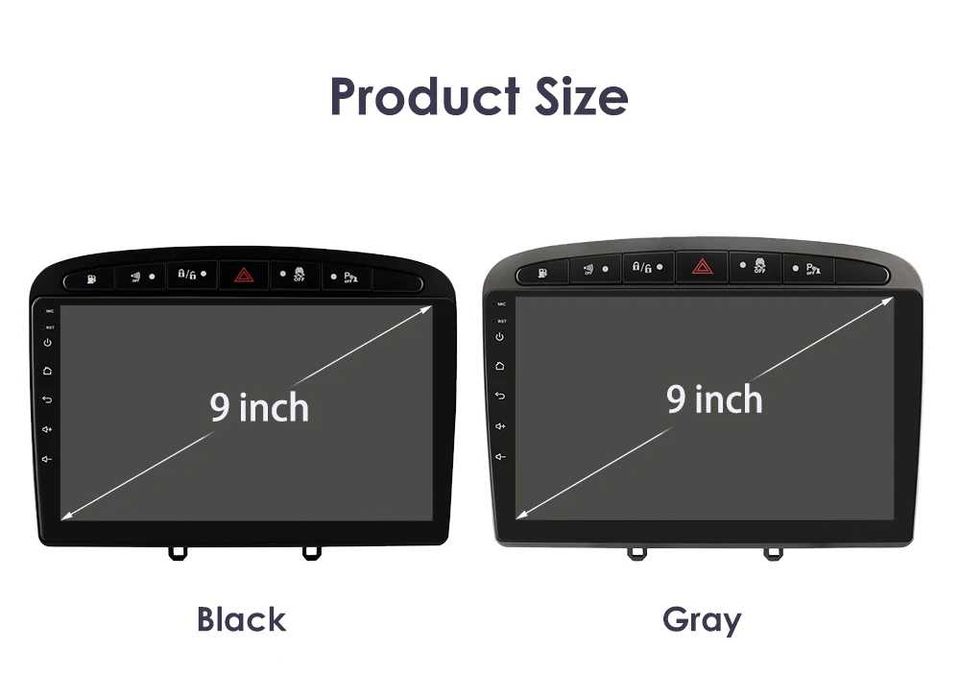 1-8GB Navigatie GPS Android Peugeot 308 408 SW Carplay Auto QLED DSP
