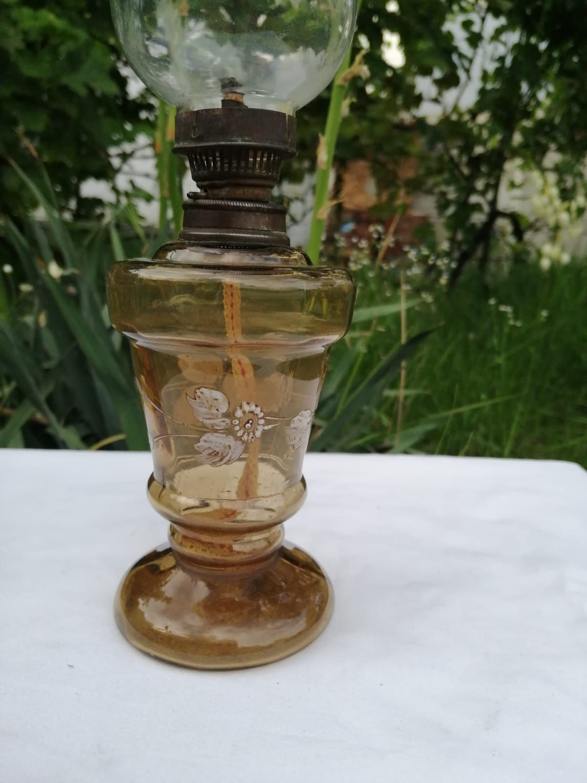 Lampa vintage petrol