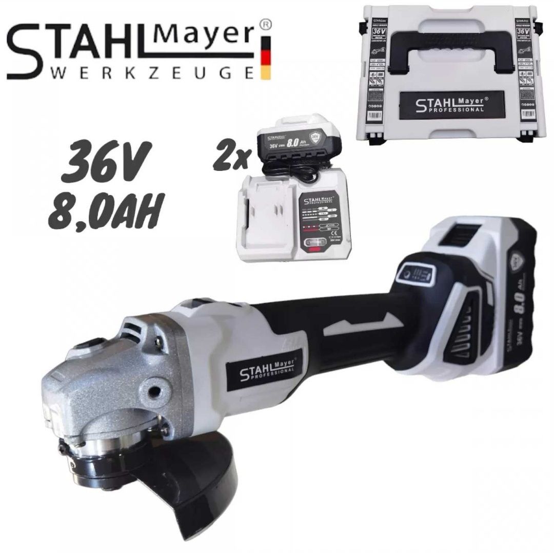 Aкумулаторен ъглошлайф Stahl Mayer 36V 125mm