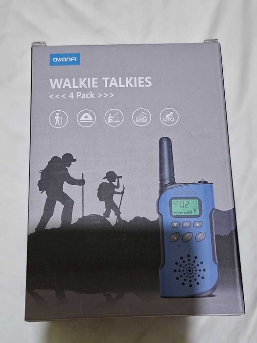 Walkie Talkie Awanfi, baterie reincarcabila  set 4 piese