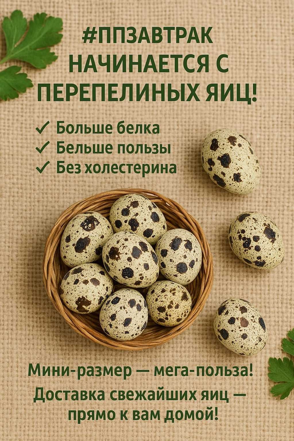 Перепелиные яйца, свежие, полезные!