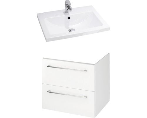 Set mobilier baie suspendat Cersanit Gala City 50 cm PAL alb