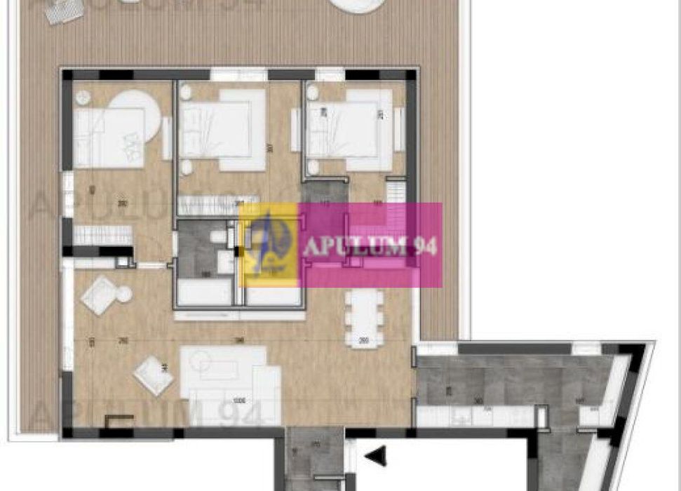 Apartament 4 camere + Terasa 94mp | Licurg 2 / Cartierul Armenesc