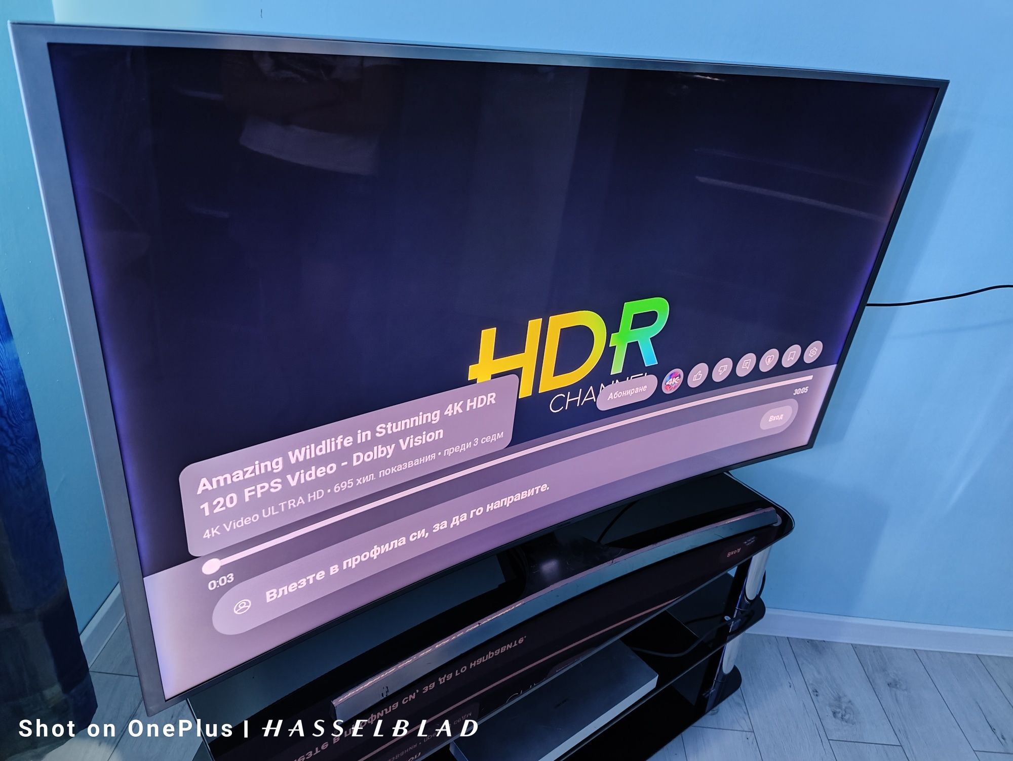 TV Samsung 55 Инча извит телевизор 4К 3840х2160 3D Модел:UE55JS9080Q