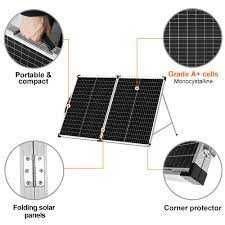 Valiză solară pliabilă portabilă DOKIO 100W 12V