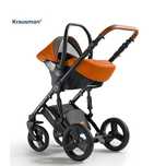 Carucior  bebeluș 3 in 1 Krausman Nexxo Orange, garanție 1 an joie