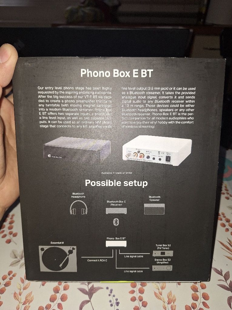 Preamplifictor Project phono box e BT