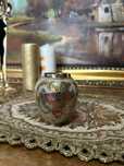 A113 Vaza de alama cloisonne 140g 8cm si 6,5 diametru