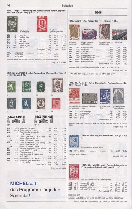 Cataloage timbre Scott, Michel, Romanesti