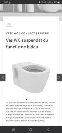 Vas wc cu funcție de bideu Connect Ideal Standard