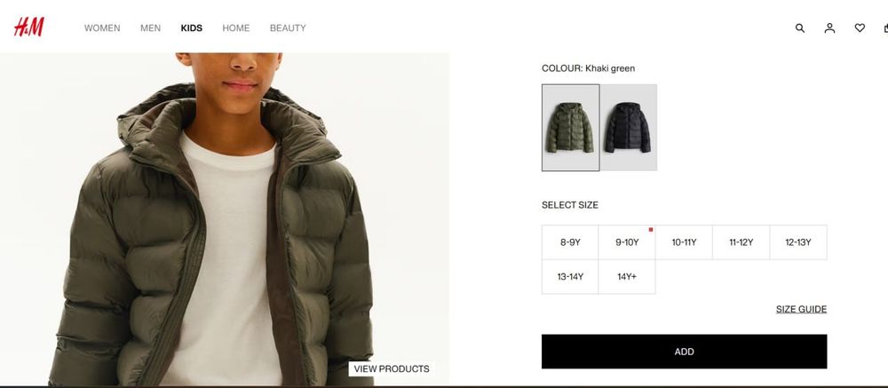 Куртка на подростка