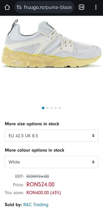 Puma Blaze of Glory The NeverWorn 46 noi