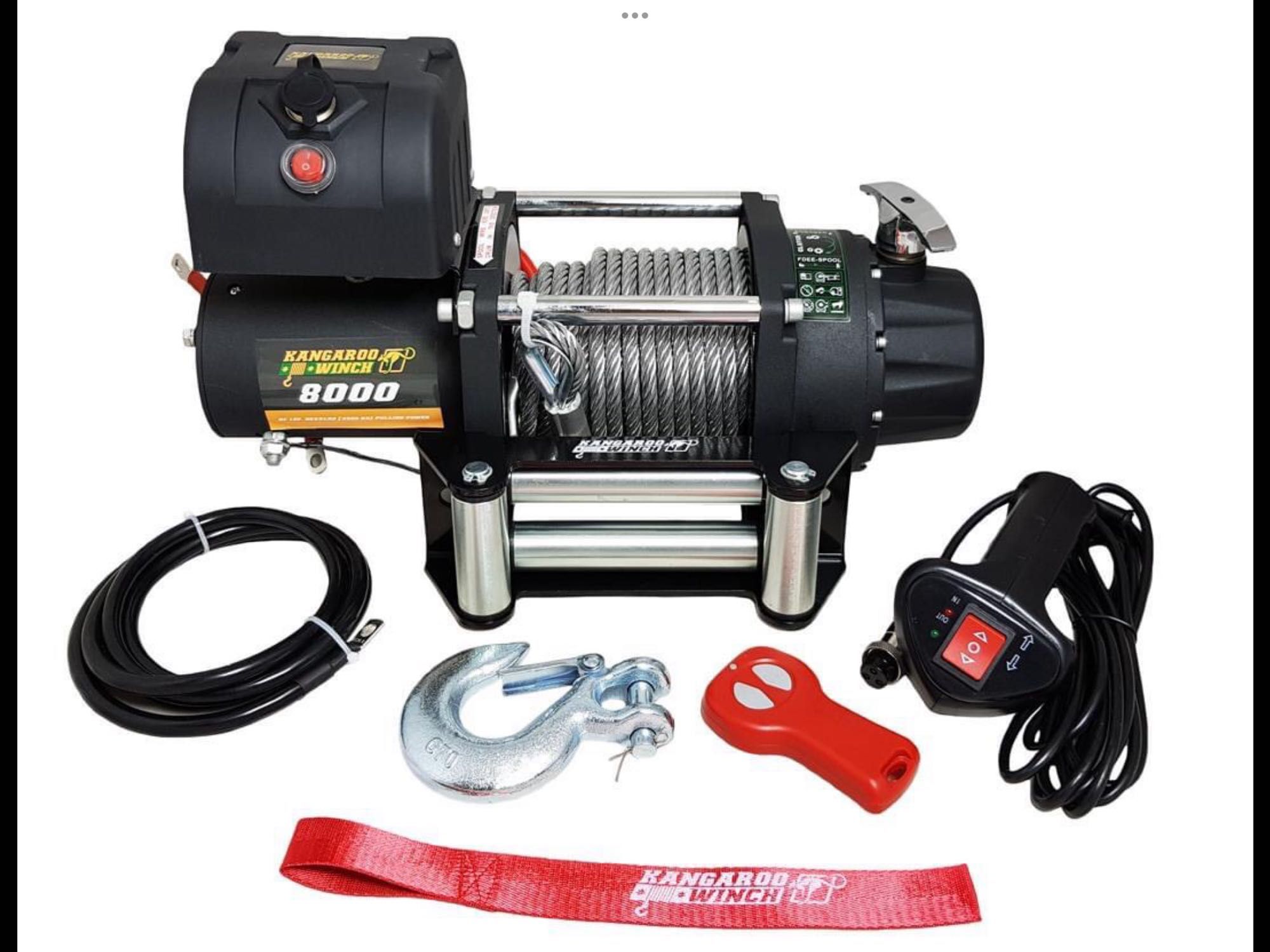 Troliu K 8000 E compact 12V KangarooWinch/PowerWinch Off Road