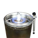 Butoi (cisternă) INOX cu capac flotant 102 L si camera din silicon