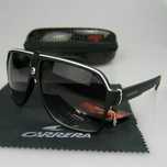 Мъжки Слънчеви Очила Carrera Sunglasees Черни Каррера Aviator UV400