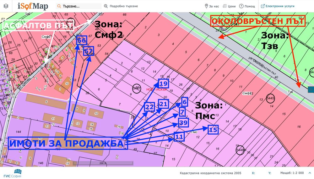 Продава парцели до северен околовръсетн път на София в Световрачене