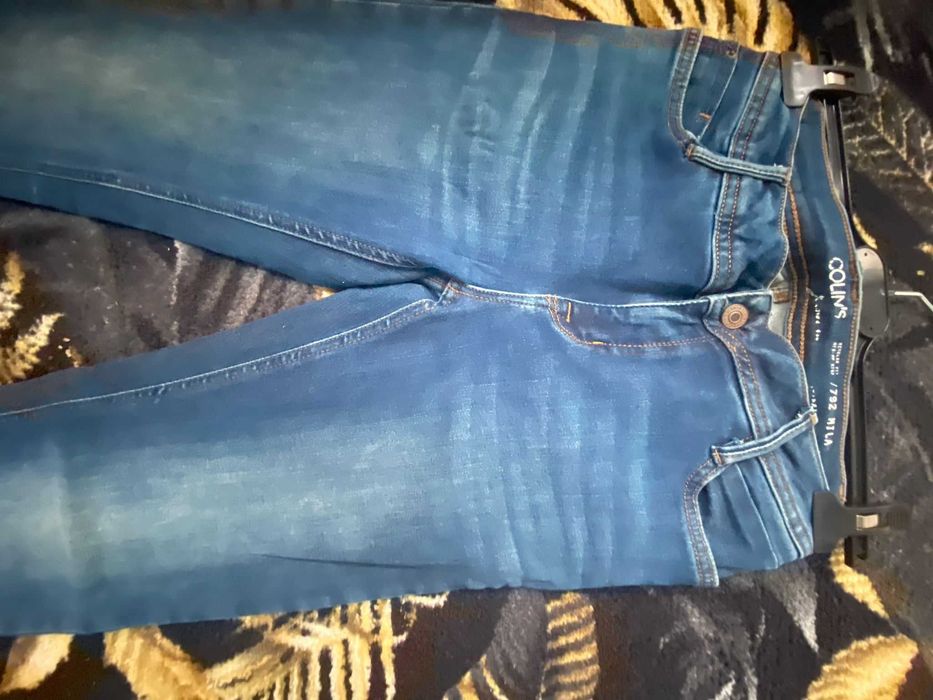 Blugi/jeans dama regular straight fit, blue original Colin's, S/36