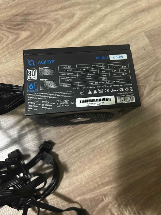 AQIRYS Pulsar SI, 80+, 650W