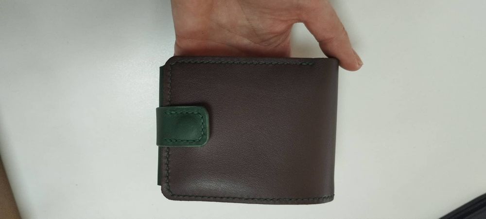 Мъжки портфейл от телешка кожа