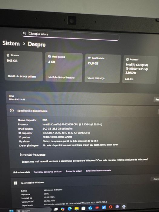 Acer Nitro 5 i5 10300H GTX 1650 4GB 24GB RAM SSD 1TB – Gaming Laptop